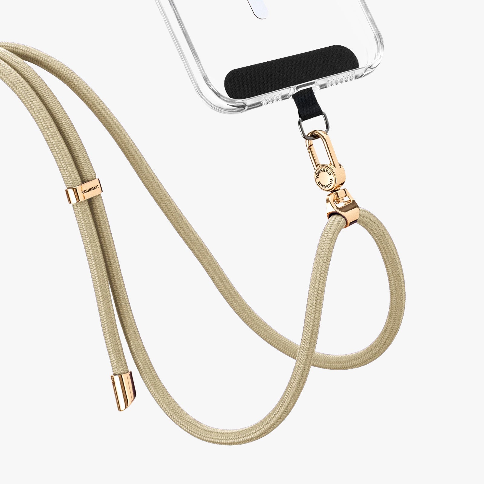 Youngkit Rope Cross-body Strap & Card Combo (Crema)