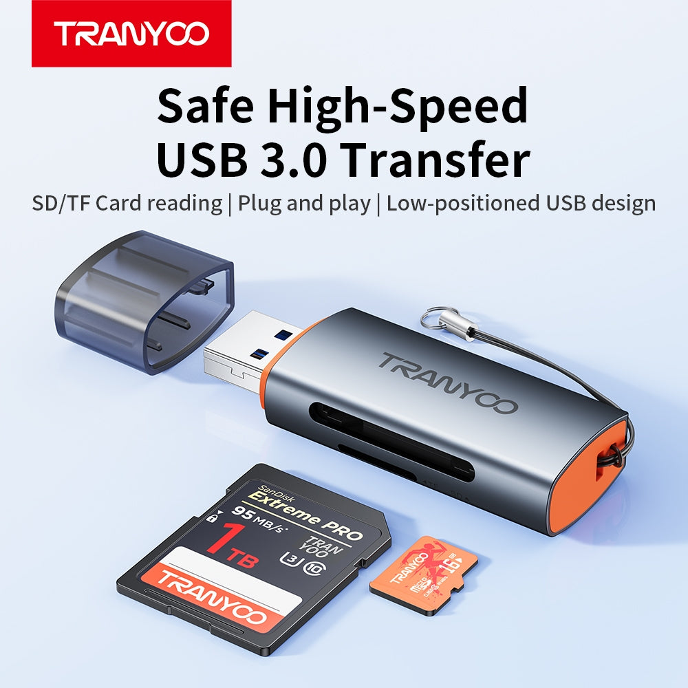 Tranyoo USB 3.0 Card Reader 2-in-1