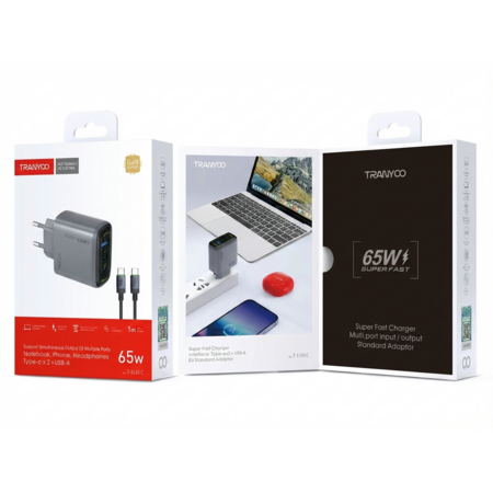 Tranyoo 65W Multi-Port Charger