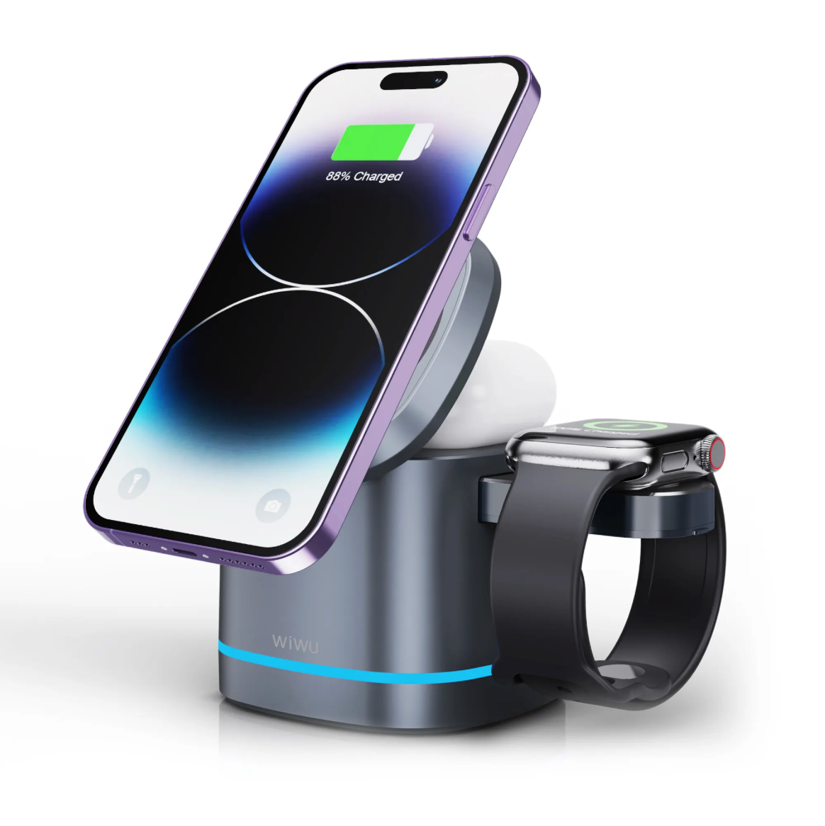 WiWU 3 in 1 Wireless Charger