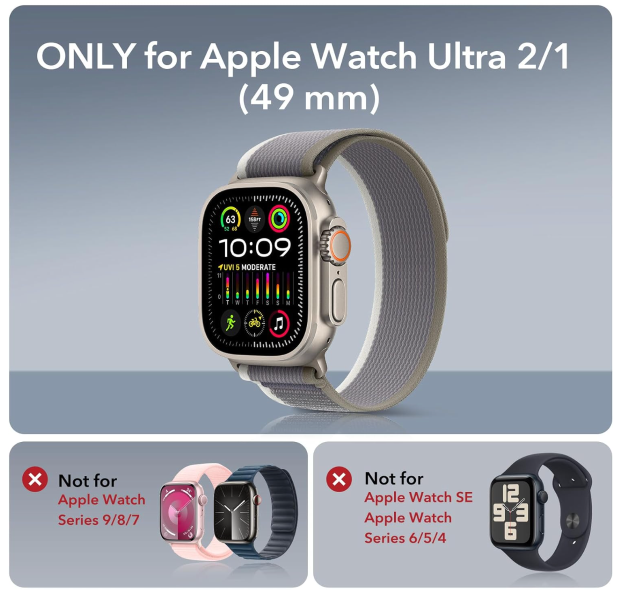 ESR Protector de pantalla para Apple Watch Ultra