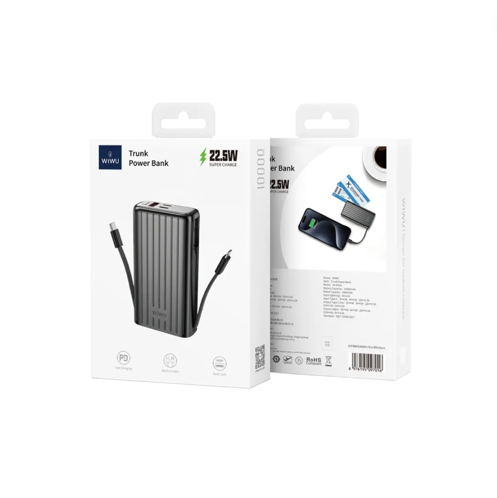 WiWU Truck series 10000mAh Magnetic Power Bank