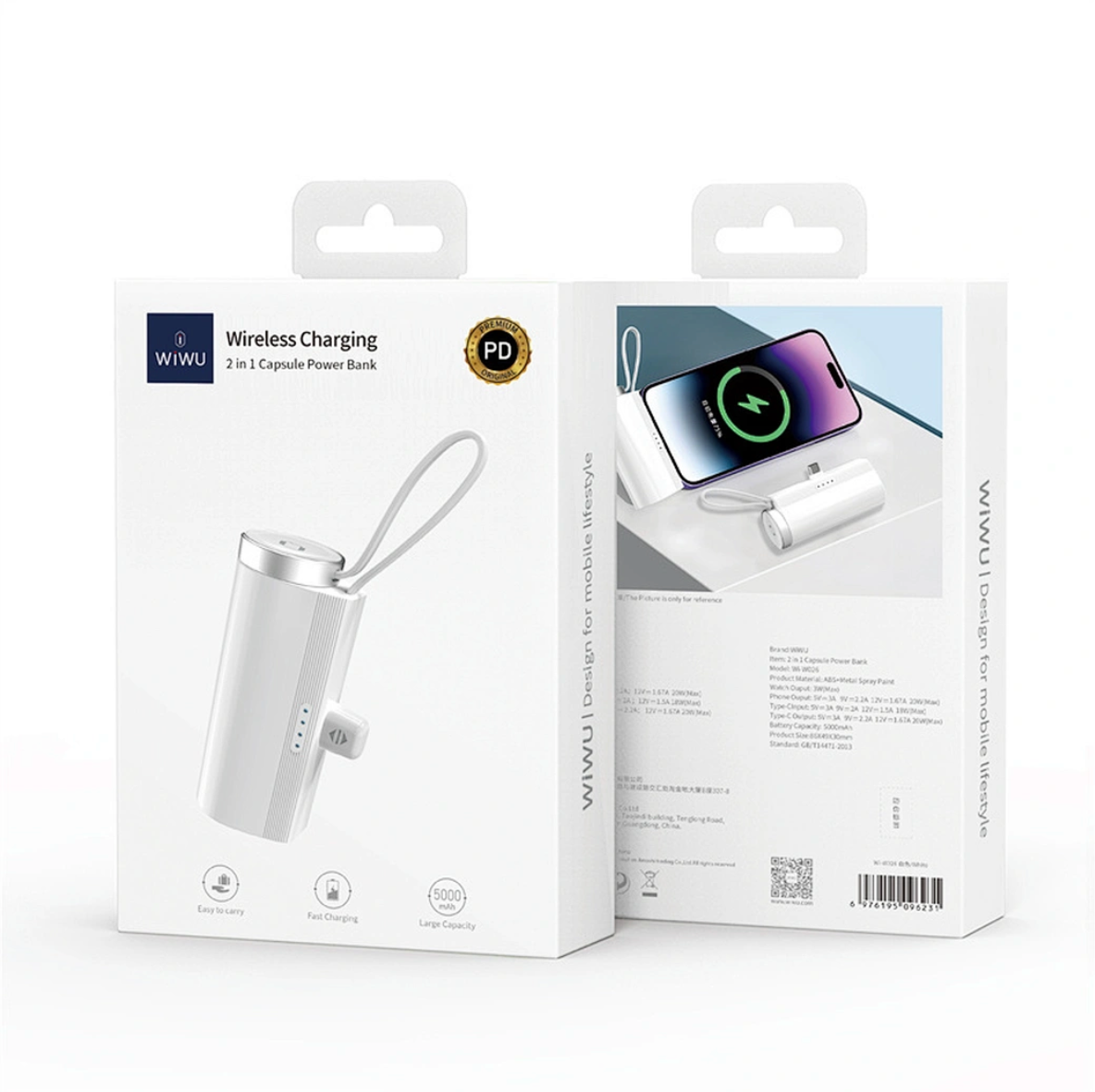 WiWU 2 in 1 portable power bank