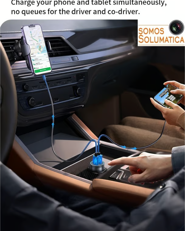 Cargador Para Auto tipo C - 60W PD  - Tranyoo