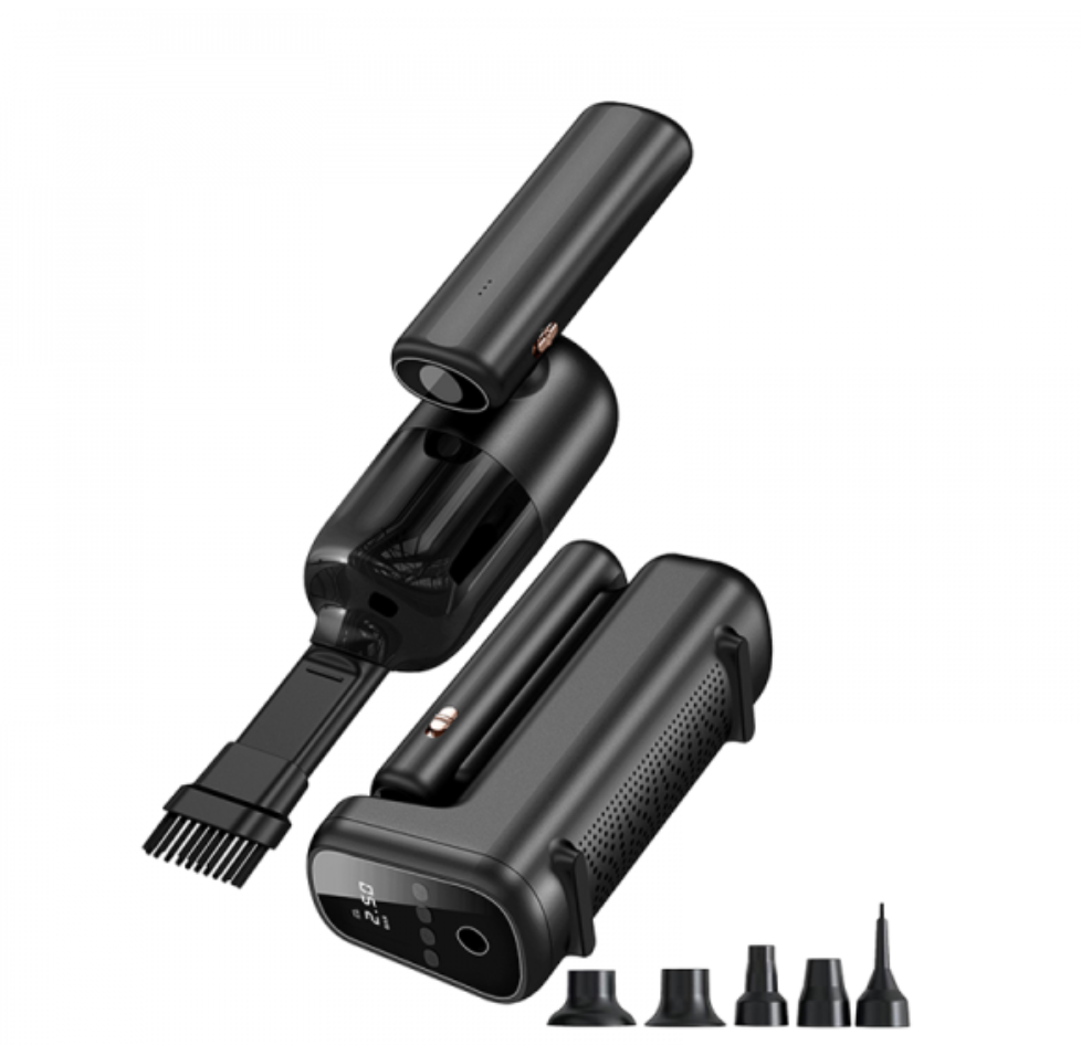 WIWU WI-AI002 5 IN 1 MULTIFUNCTIONAL INFLATABLE PUMP - BLACK