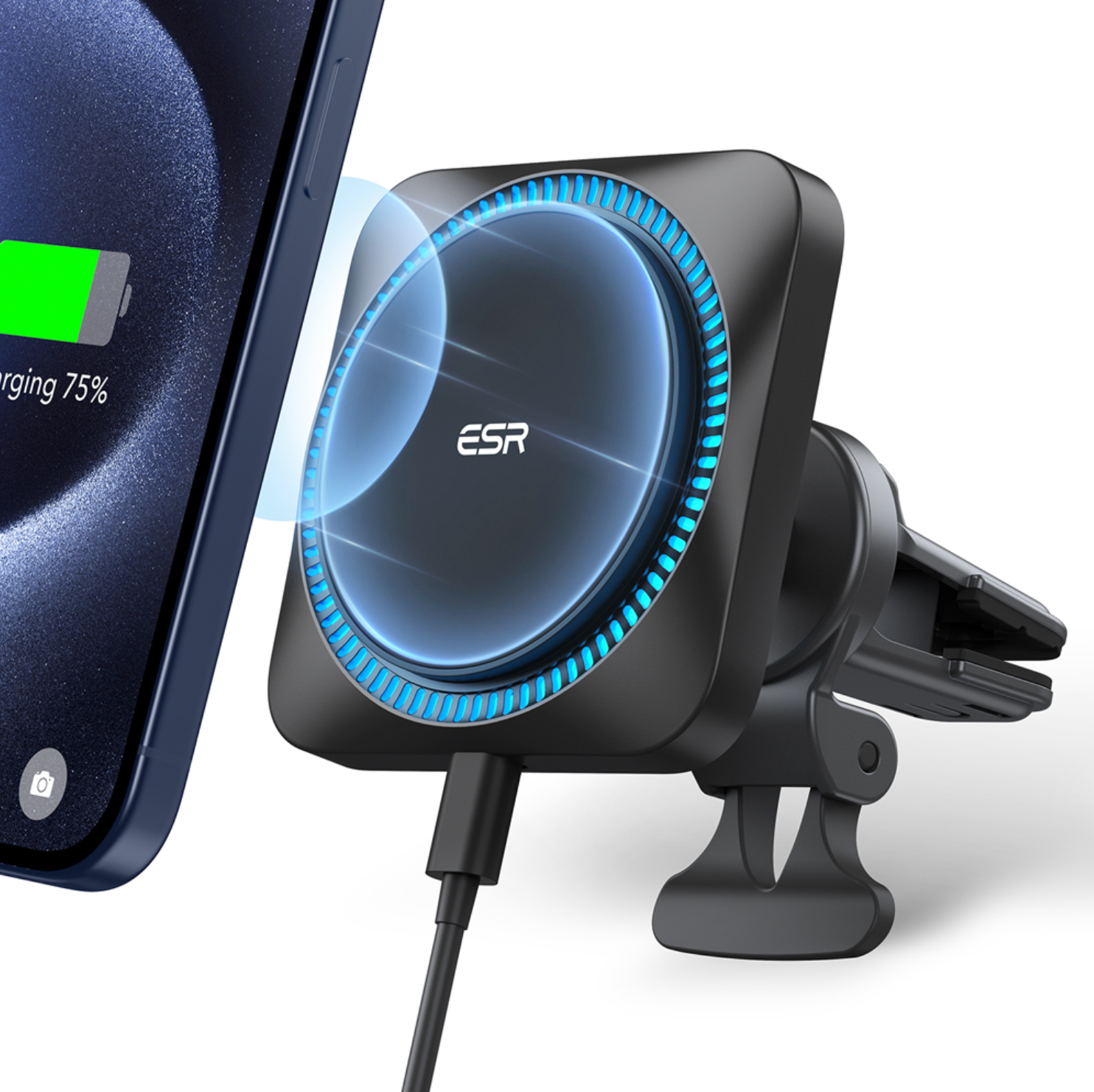 Wireless Car Charger with CryoBoost™ (HaloLock)