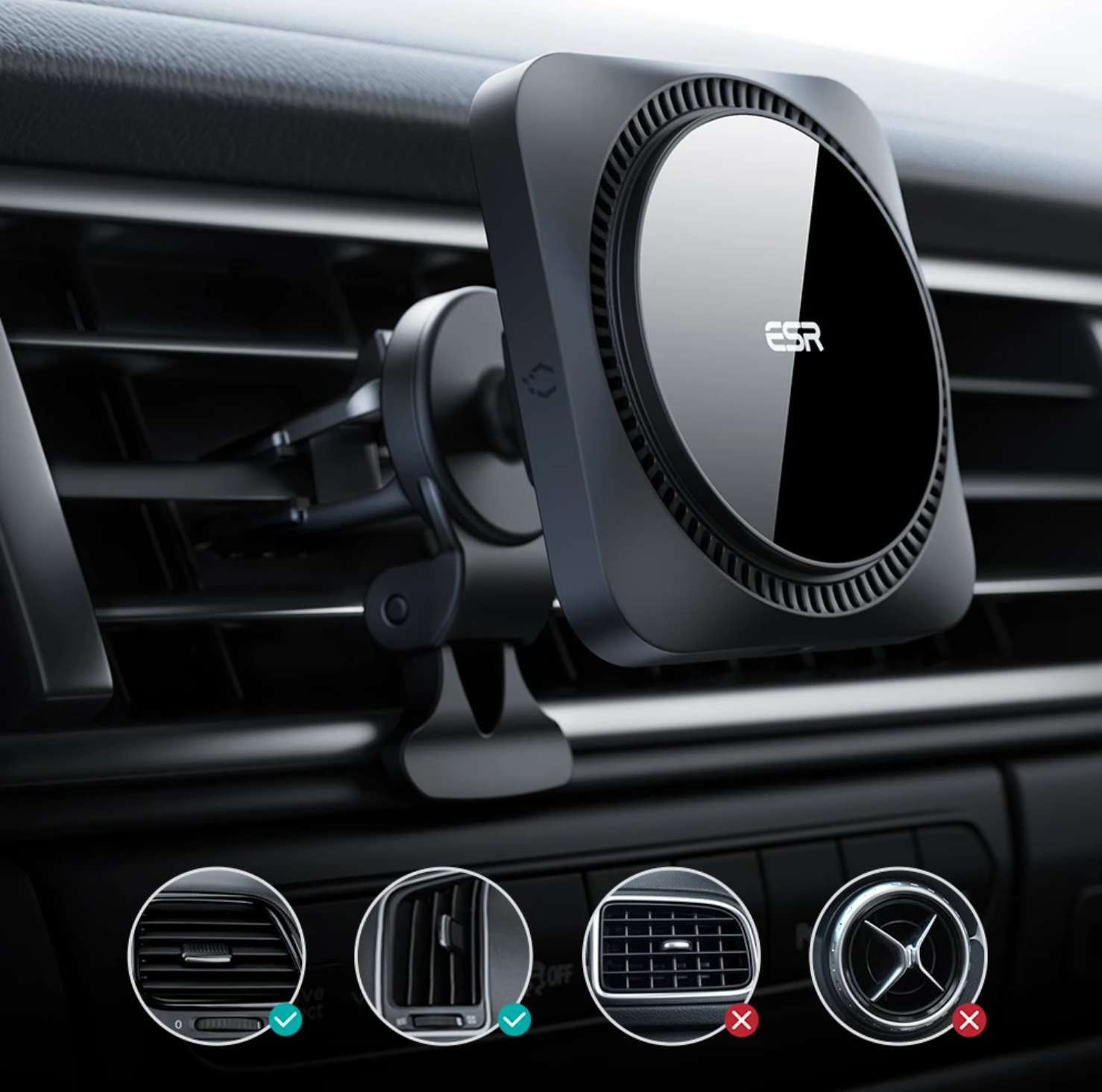 Wireless Car Charger with CryoBoost™ (HaloLock)