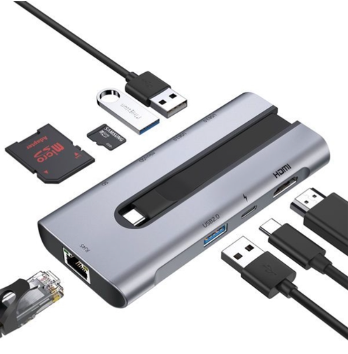 8 in 1 Portable Hub
