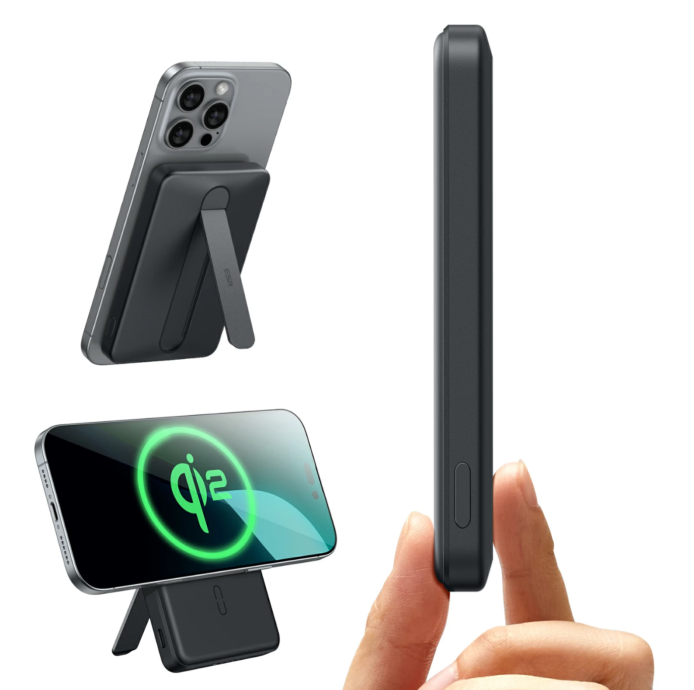 Mini Kickstand Wireless Power Bank