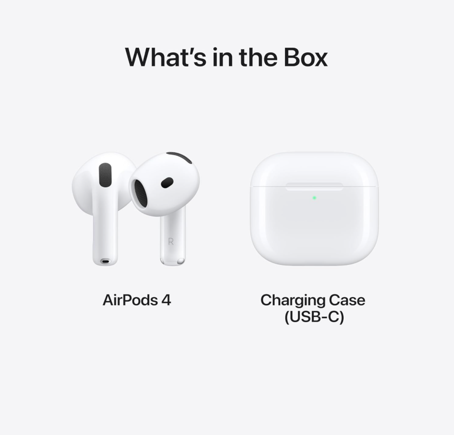 Airpods 4 (Opción sin y con cancelación de ruido)