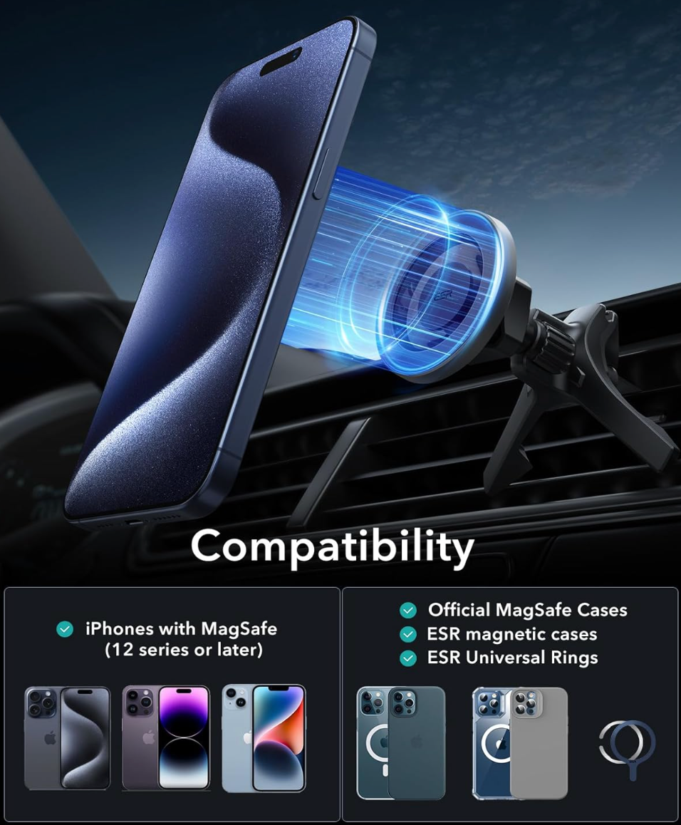 ESR for MagSafe Car Mount (HaloLock) Air Vent