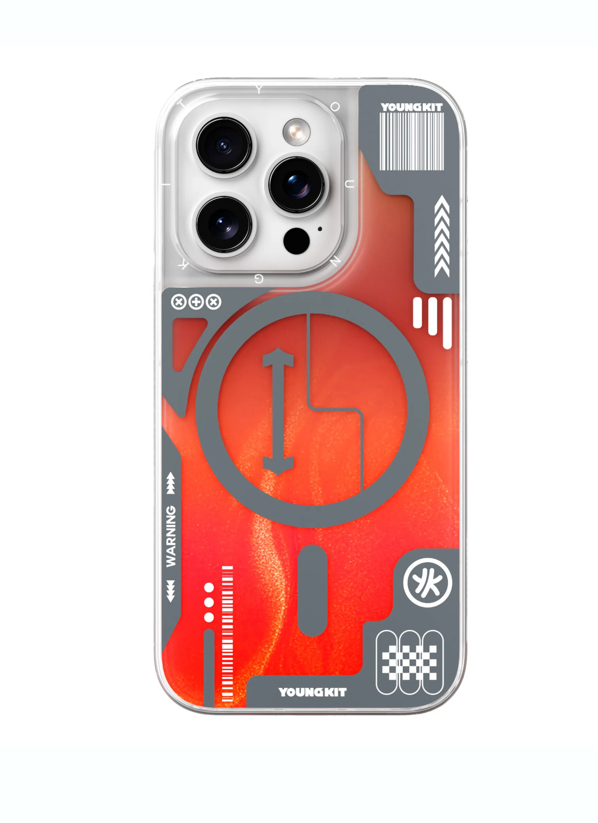 Youngkit Cyberpunk Luminous Quicksand Case