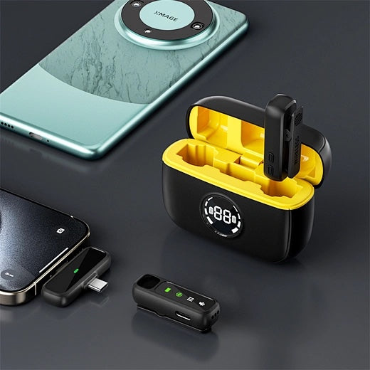 Micrófono Inalámbrico 2 en 1 Type-C + Lightning