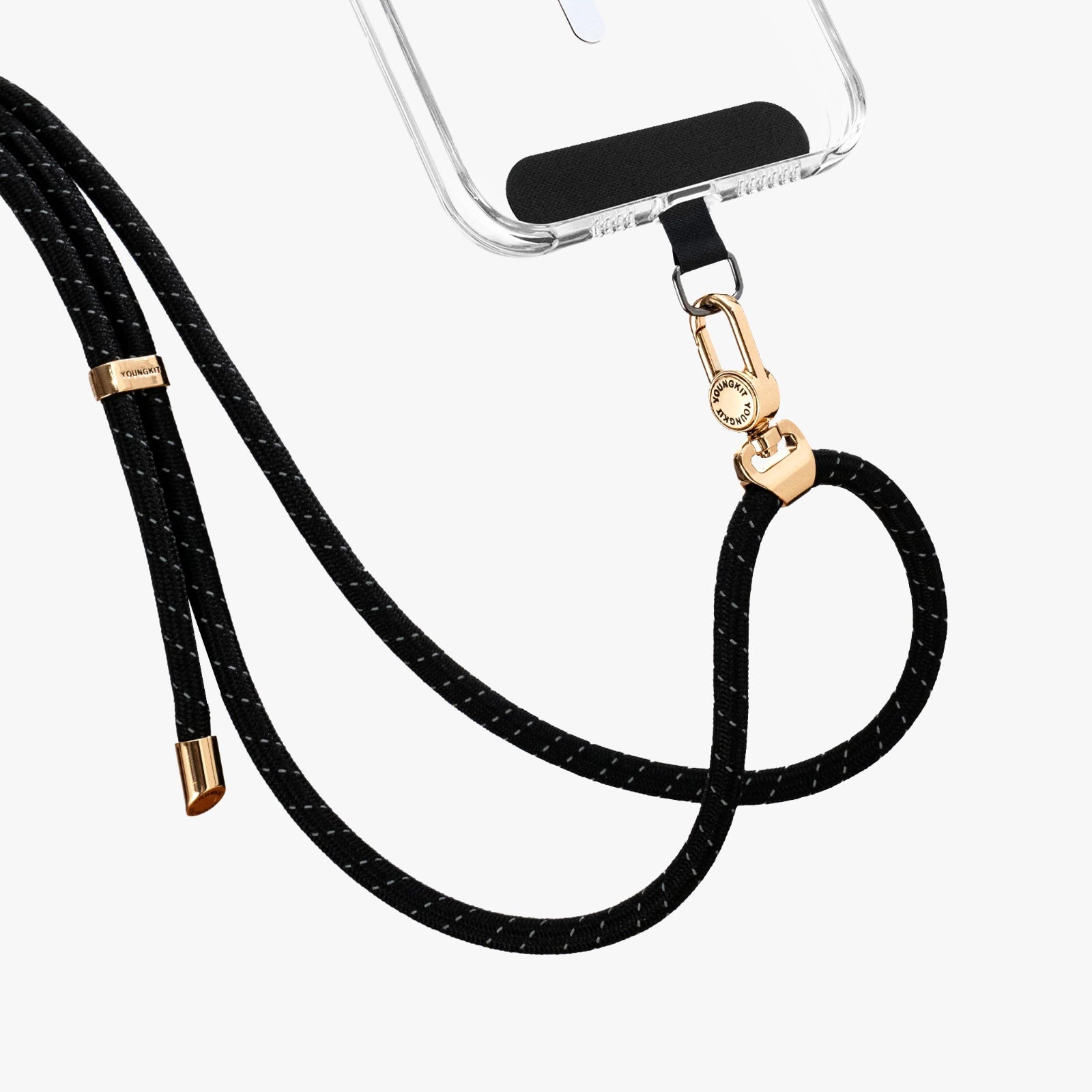 Youngkit Rope Cross-body Strap & Card Combo (Black)
