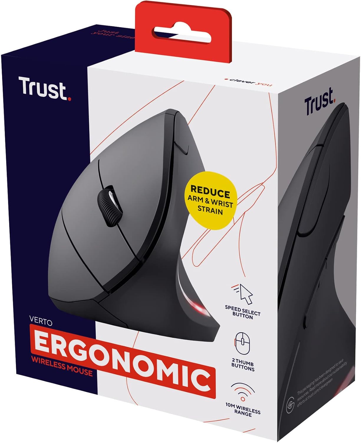 Trust Verto Ergonomic Wireless Mouse