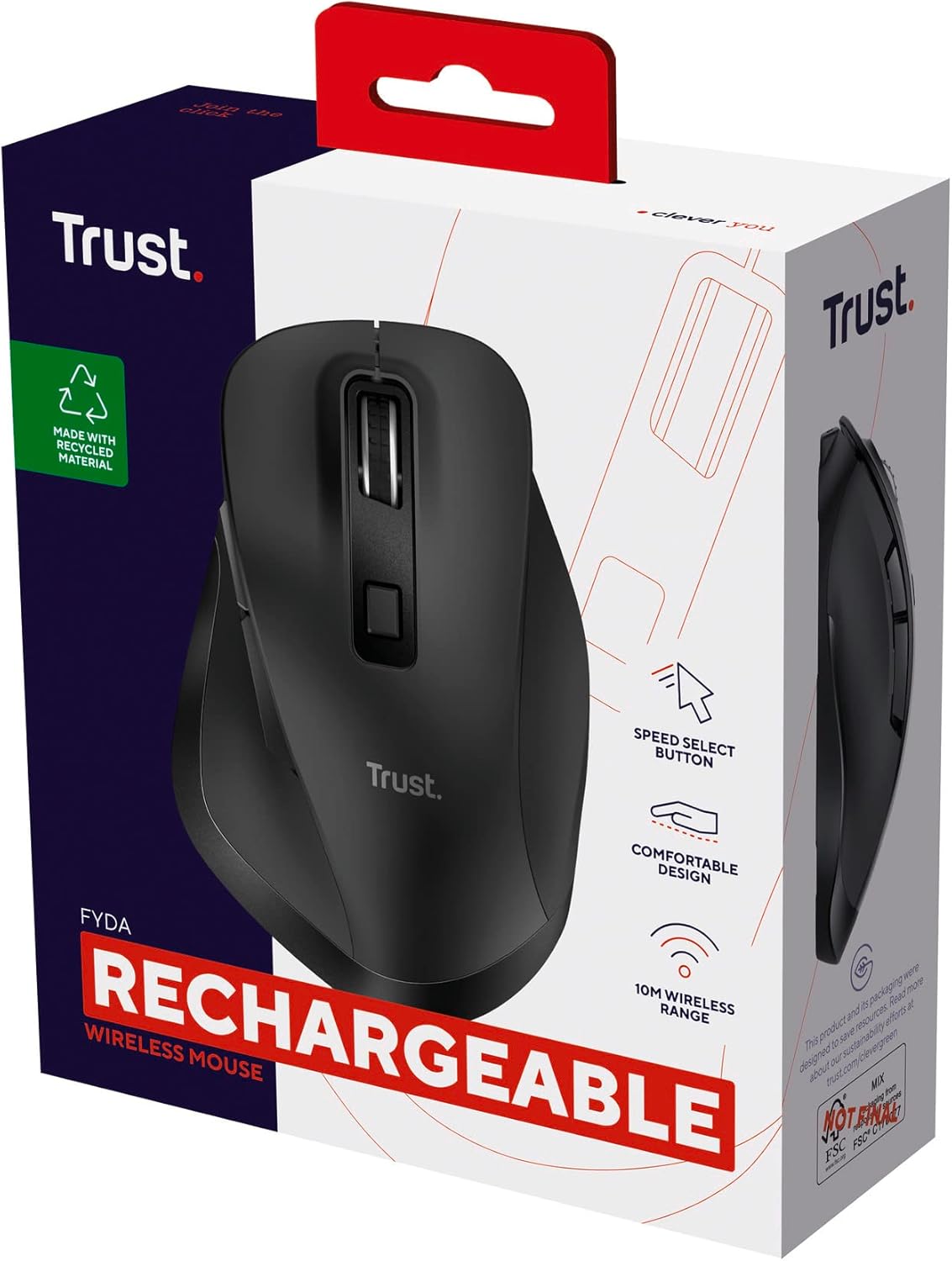 Trust Fyda Rechargeable Wireless Mouse