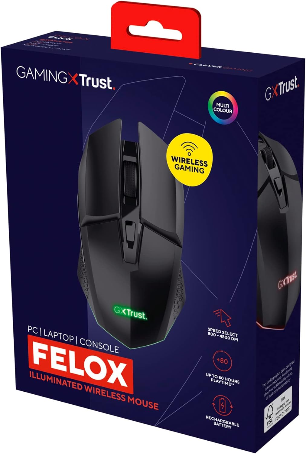 Trust GXT Felox Illuminated Wireless Gaming Mouse