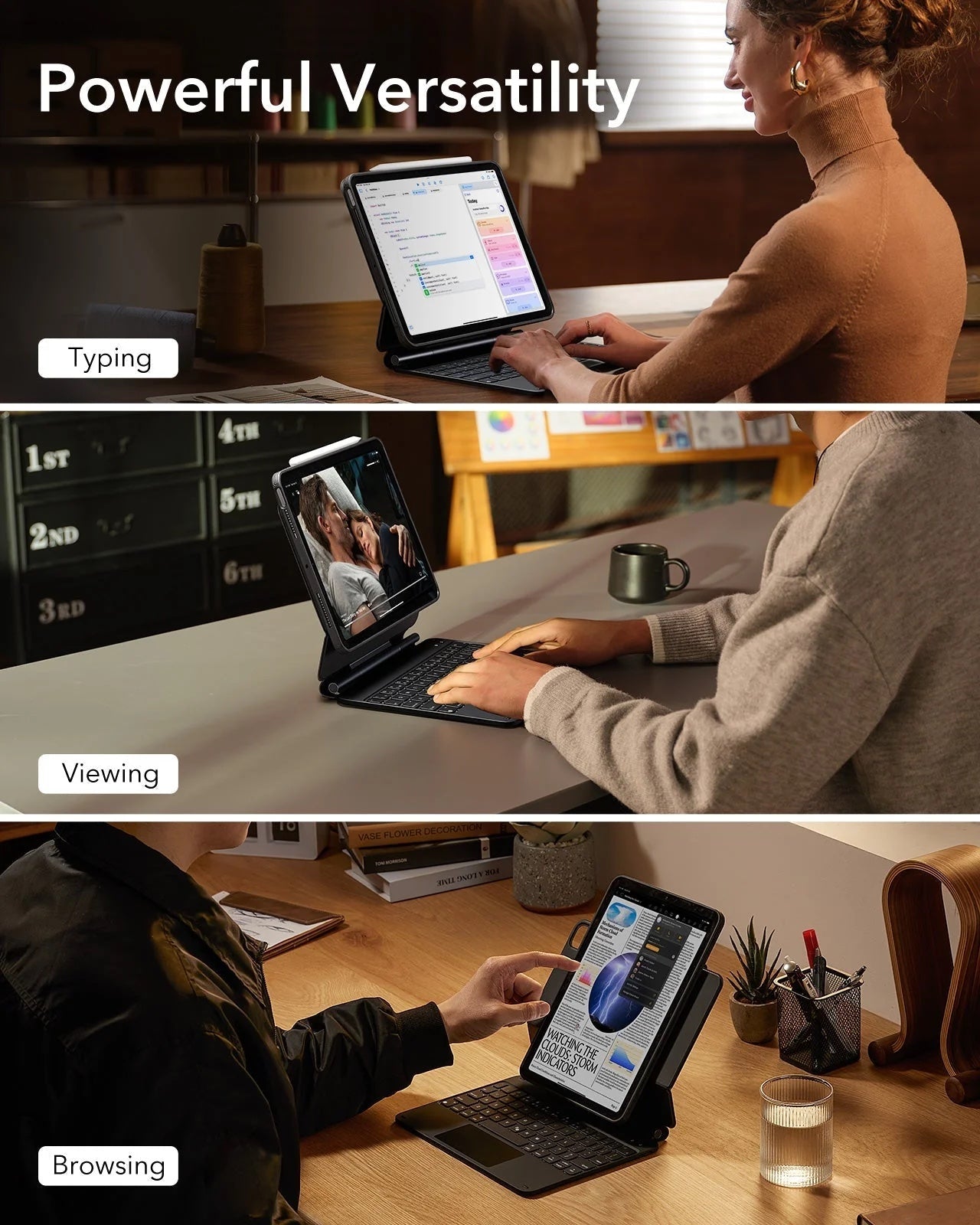 funda teclado magnética ESR Rebound 360°