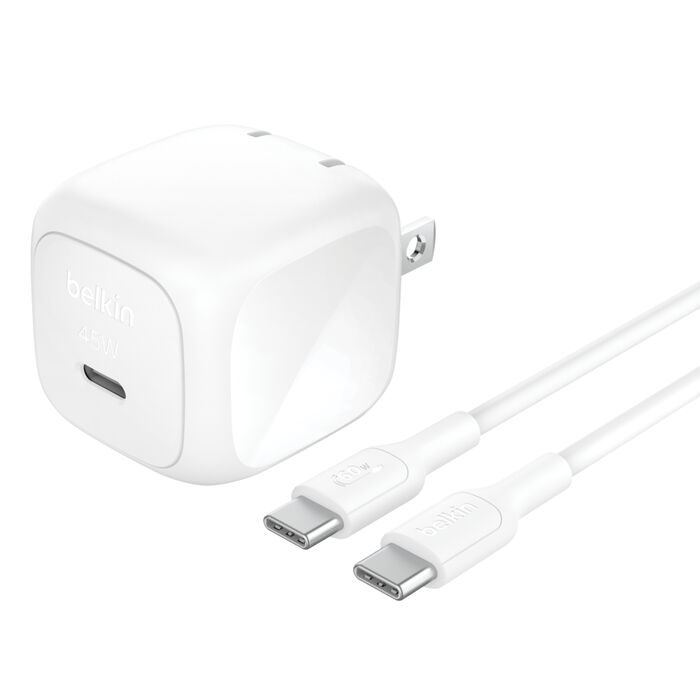 Belkin BoostCharge Compact USB-C Wall Charger 45W + Cable