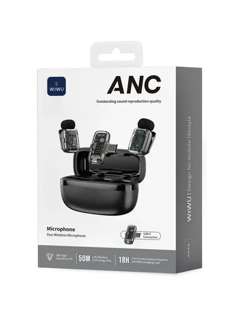 WiWU 2-in-1 Wireless Microphone