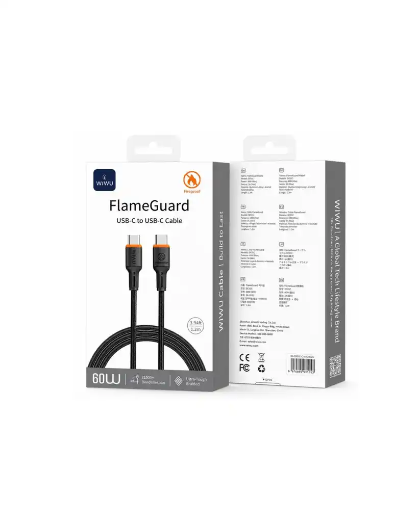 WiWU FlameGuard USB-C a USB-C
