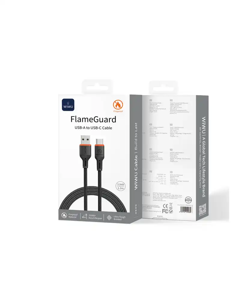 WiWU FlameGuard USB-A a USB-C